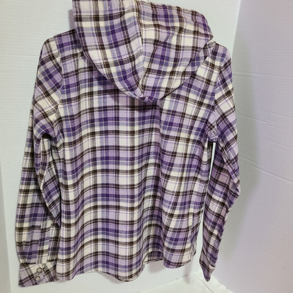 CARHARTT FOR WOMEN WARM FLANNEL HOODED SHIRT SIZE SMALL - Picture 6 of 6
